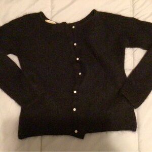 Sezane Black Mohair Cardigan in Sz XS